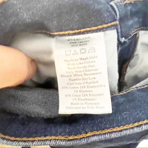 EVERLANE Mid Rise Mid Wash Skinny Jean 27 - Picture 7 of 8